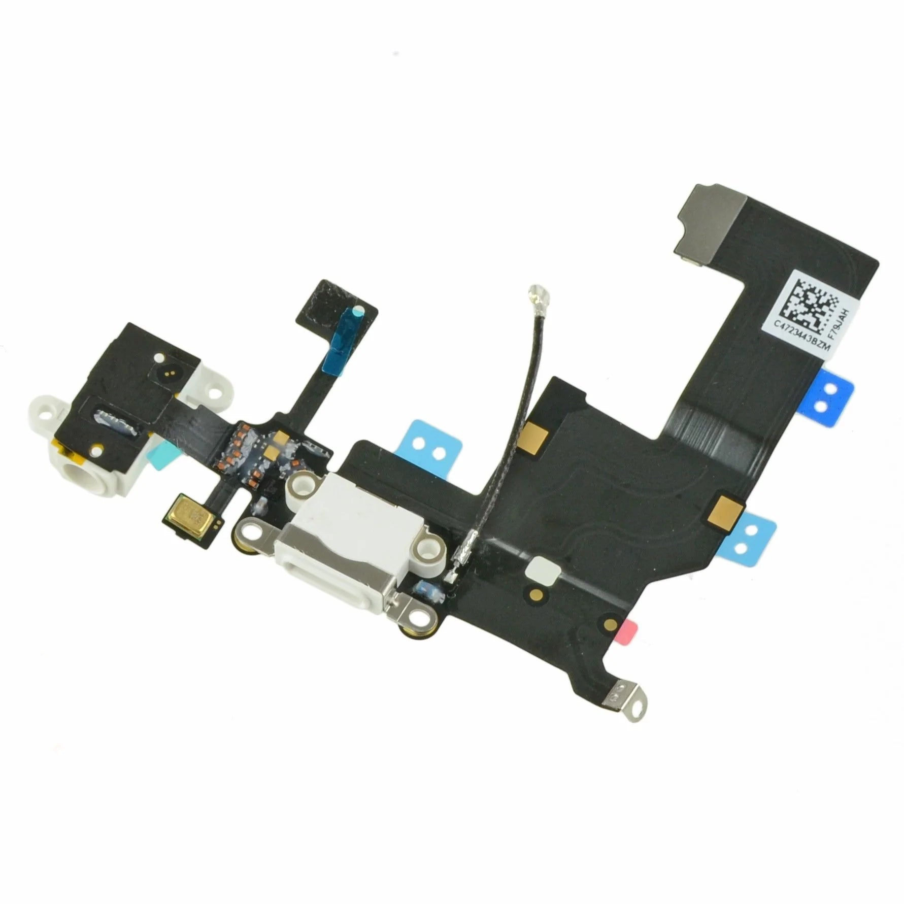 Charging Port With Microphone, Headphone Jack & Flex For Apple iPhone 5 Black